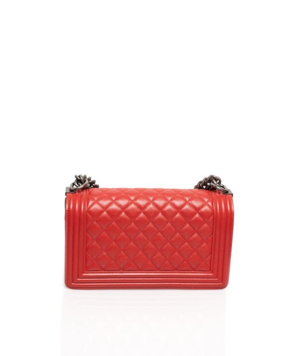 Chanel Red New Medium Boy Bag - ADL1302 - Cap N Wrap