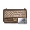 Chanel Coco Bronze CC embossed 9" Classic Flap Bag AGL1158 - Cap N Wrap