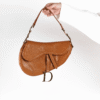 Brown Leather Dior Saddle Bag GHW - Cap N Wrap